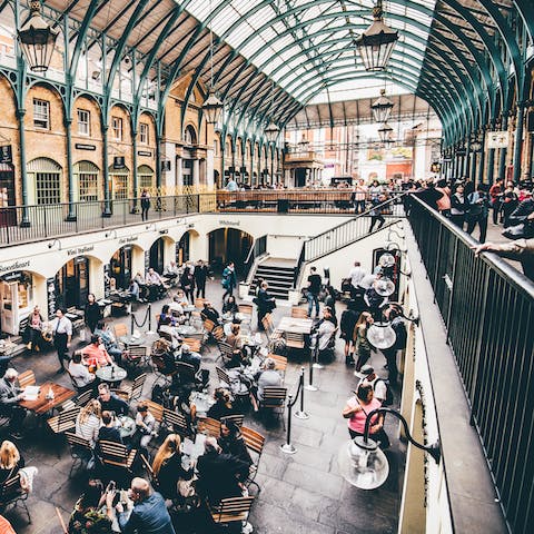 Explore Covent Garden, five minutes from the home