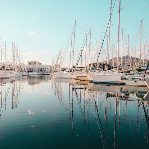 Stroll Palermo's port – not far from the cultural heart of Palermo