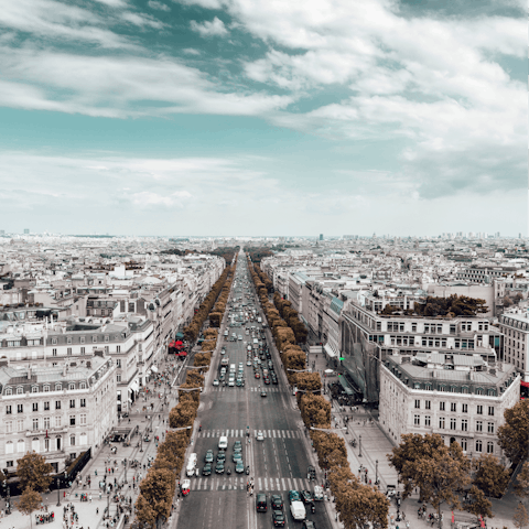 Go shopping on the chic Champs-Elysées