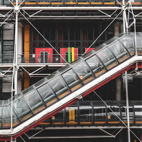 Pore over the modern and contemporary art in the Centre Pompidou, an eight-minute walk away 