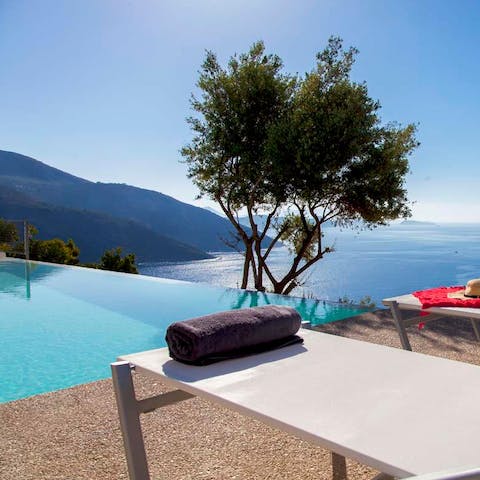 Laze in the sunshine or swim in the infinity pool – the choice is yours