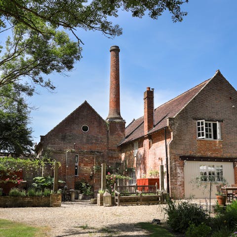 Stay in a former brickworks, full of traditional charm