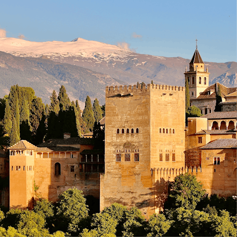 Explore the spectacular city of Granada – less than an hour's drive away