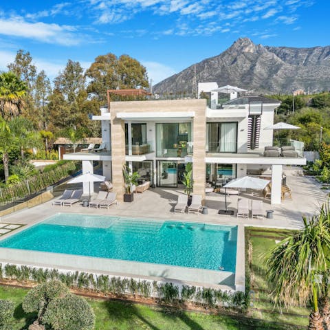 Spend idyllic days relaxing by the private pool