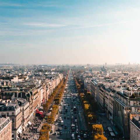 Do some shopping on the Champs-Élysées, just a few steps away