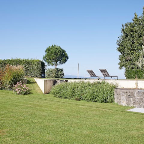 Stretch out with your holiday read overlooking the Basque coast