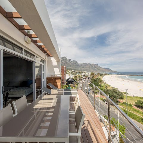 Grill away on the barbecue and enjoy a feast on your balcony amongst the palms