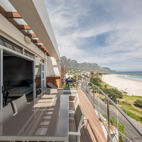 Grill away on the barbecue and enjoy a feast on your balcony amongst the palms