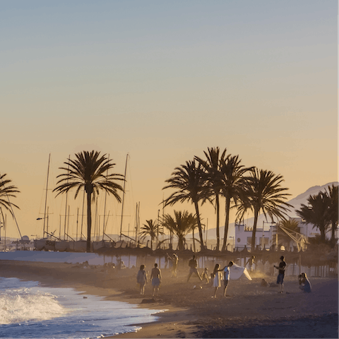 Stay in Marbella, a short walk from the yacht-filled harbour and beach