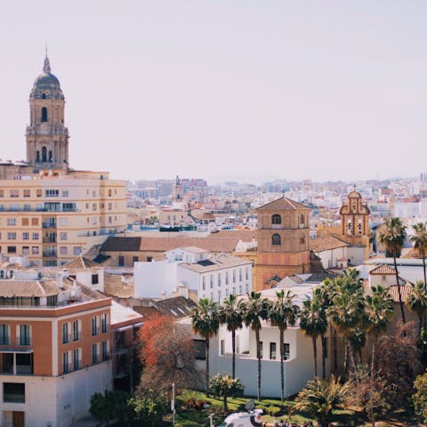 Stay in central Málaga, known for its rich culture and historic landmarks