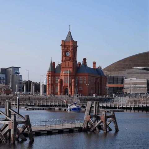 Drive around thirty minutes to explore the beautiful city of Cardiff