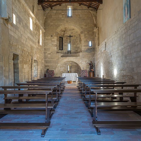Take in the charm of the estate's church