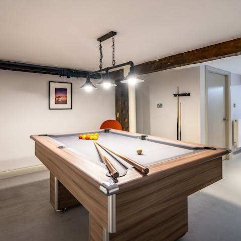 Challenge your guests to a round of pool in the games room