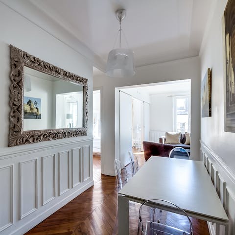 Fall in love with the home's character features
