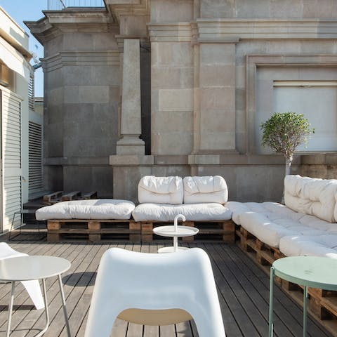 Soak up some sun on your large, private terrace