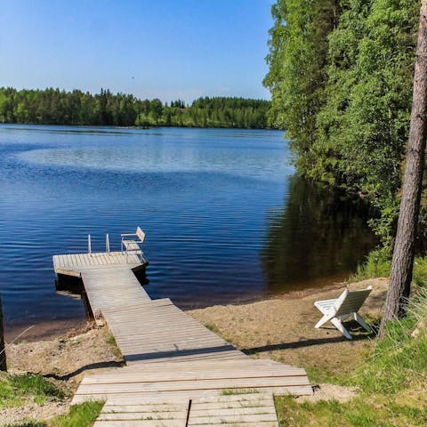 Dive into the lake from your private jetty, or take the boat out for a sail