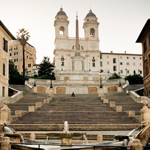 Take in the history of the Spanish Steps – you only need to walk two minutes