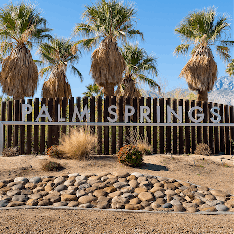 Make the most of your perfect Palm Springs location steps away from Ruth Hardy Park and a short distance from world-famous Palm Canyon Drive