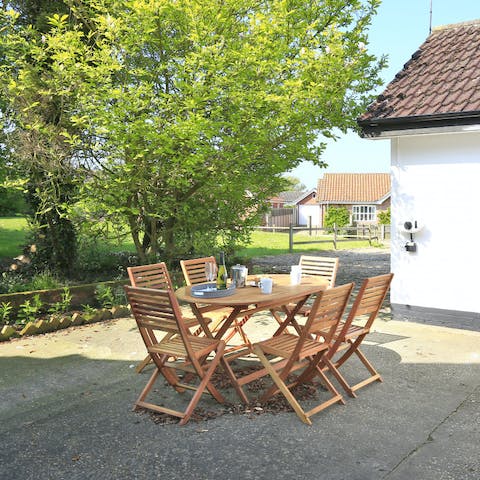 Dine alfresco on the terrace