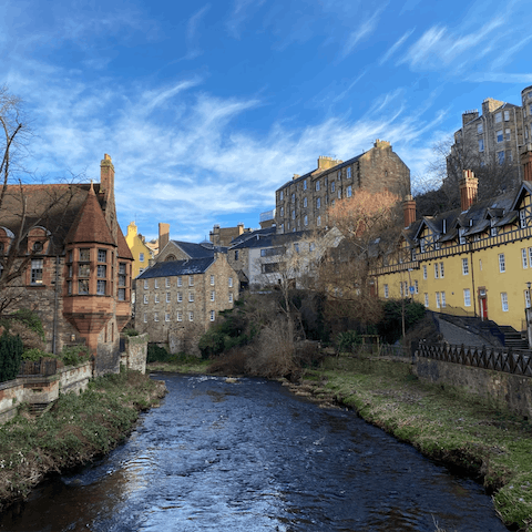 Explore the picturesque sights of Dean Village and revel  in Edinburgh's beauty and charm