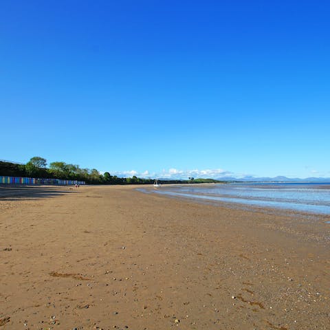 Stroll along Llanbedrog Beach, just a stone's throw from the home