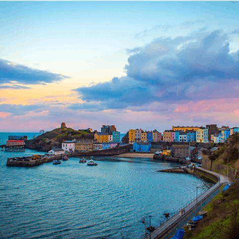 Spend your days on Tenby's South beach – a short walk away