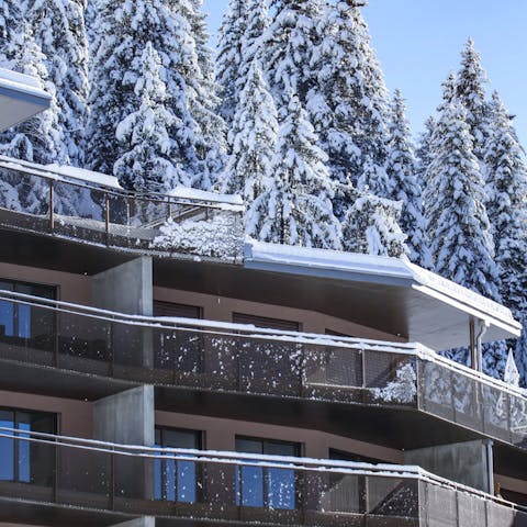 Enjoy scenic mountain views from your balcony