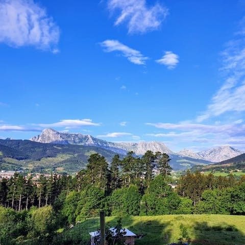 Hike in the Basque mountains