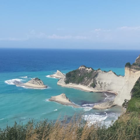 Explore along the stunning coasts of Corfu