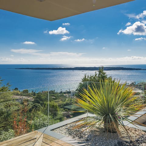 Soak up incredible views of the Cote D'Azur from your balcony
