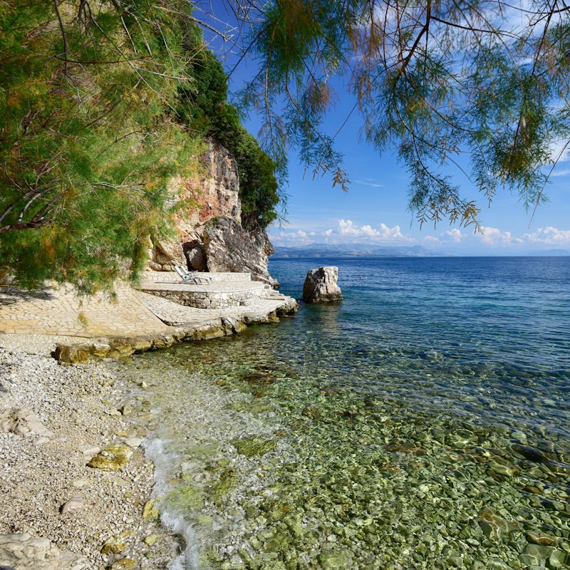Start the day with a paddle in the shallows of your private beach