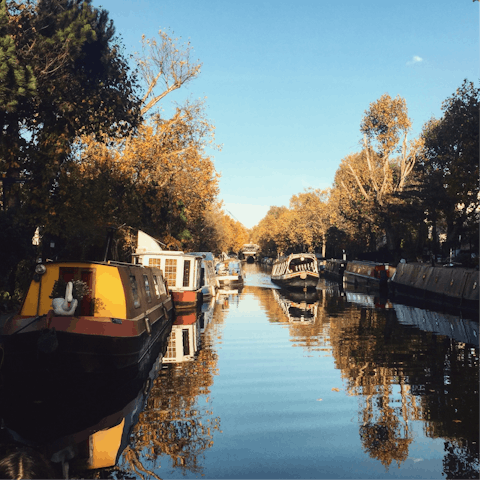 Stroll along the canals in nearby Little Venice