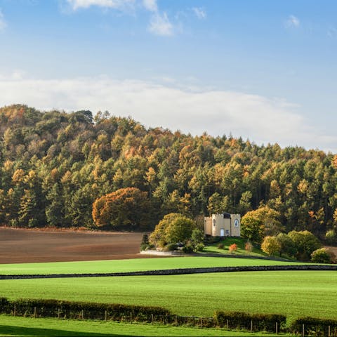 Drink in the remarkable views across the countryside to the Wrekin