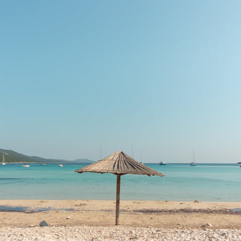 Let the sea wash over your feet at nearby Cortijo Blanco beach