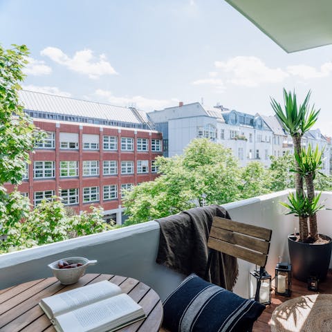 Start your mornings with fresh coffee and breakfast outside on the balcony