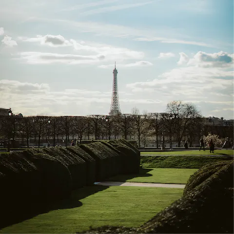 Watch the world pass by on a sunny day in Tuileries Garden