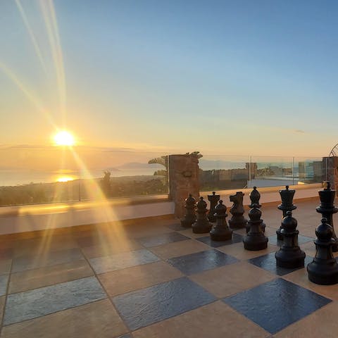 Get involved in an outdoor chess championship