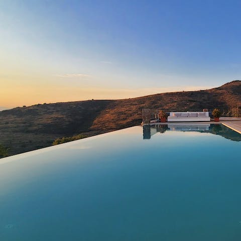 Breathe in the epic views from the infinity pool