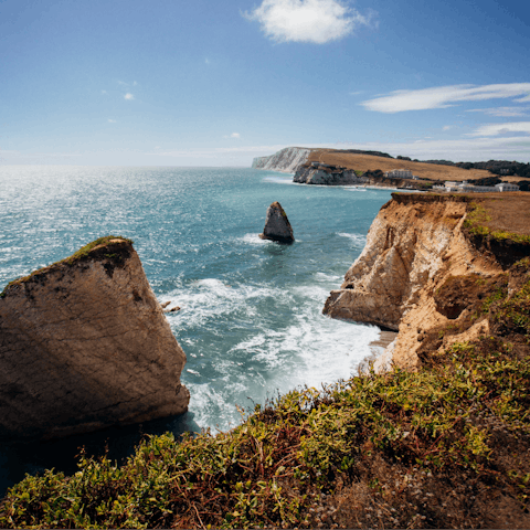 Explore sections of the Isle of Wight Coastal Path, which runs 70 miles around the island's perimeter