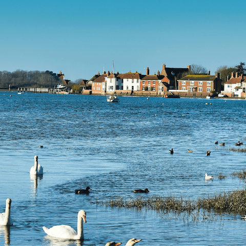 Enjoy refreshing waterfront strolls in Bosham – a short walk away