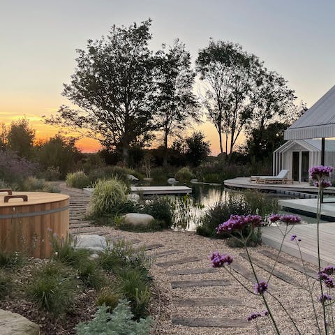 Embrace morning swims and enjoy long soaks in the hot tub