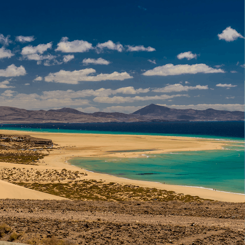Have a drive over to the stunning Parque Natural de Corralejo 