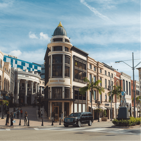 Hop in the car and park up on Rodeo Drive in ten minutes for a spot of high-end shopping