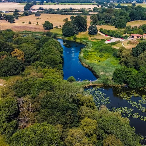 Stroll through ancient woodland at Wolves Wood, just 4 miles away