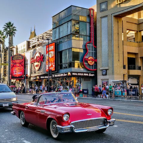 Explore the main drag of Hollywood – just a five minute drive away