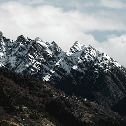 Explore the Swiss Alps from your position in Zermatt