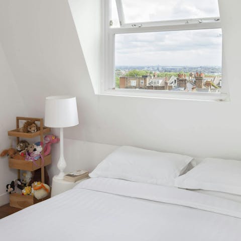 Admire the sweeping views from the second bedroom