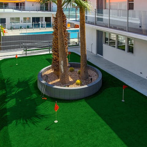 Play a round of mini-golf