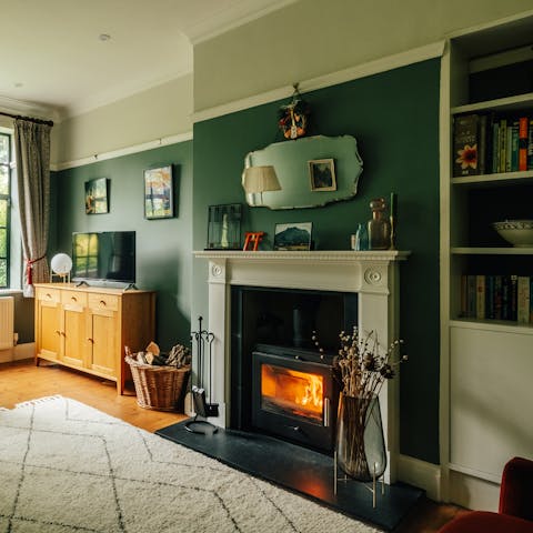 Spend cosy evenings curled up by the fire 