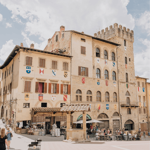 Take a day trip to Arezzo and visit the hilltop cathedral